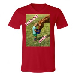 Unisex V-Neck Jersey Tee