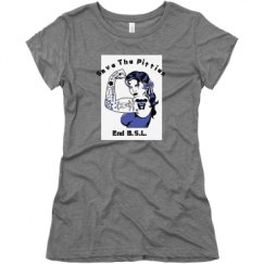 Ladies Slim Fit Super Soft Triblend Tee