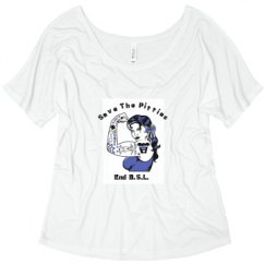 Ladies Flowy Slouchy Tee