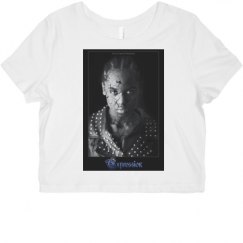 Ladies Slim Fit Crop Top Tee