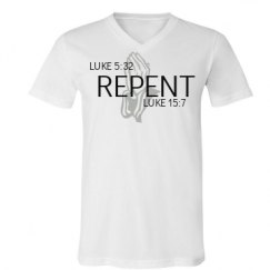 Unisex V-Neck Jersey Tee