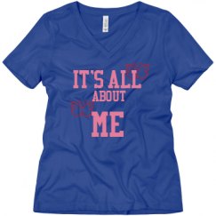 Ladies Relaxed Fit V-Neck Tee