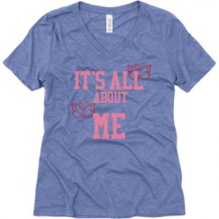 Ladies Relaxed Fit Super Soft Triblend V-Neck Tee