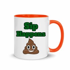 11oz Ceramic Mug with Color Inside