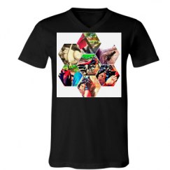 Unisex V-Neck Jersey Tee