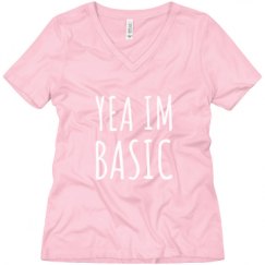 Ladies Relaxed Fit V-Neck Tee