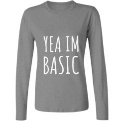 Ladies Relaxed Fit Basic Long Sleeve Tee