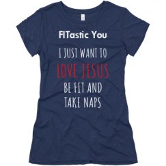 Ladies Slim Fit Super Soft Triblend Tee