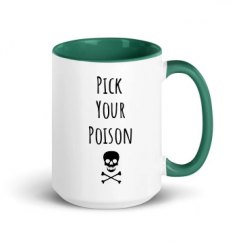 15oz Ceramic Mug with Color Inside