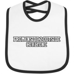 Infant Contrast Trim Bib