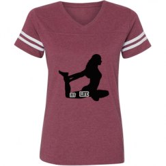Ladies Relaxed Fit Vintage Sports Tee