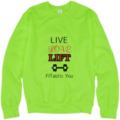 Unisex Neon Crewneck Sweatshirt