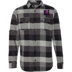 Unisex Long Sleeve Plaid Flannel Shirt