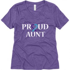 Ladies Relaxed Fit Super Soft Triblend V-Neck Tee