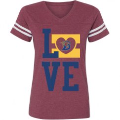 Ladies Relaxed Fit Vintage Sports Tee