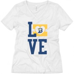 Ladies Relaxed Fit V-Neck Tee