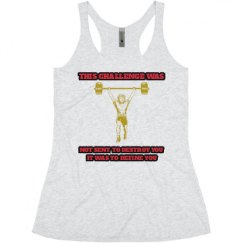 Ladies Slim Fit Super Soft Racerback Triblend Tank