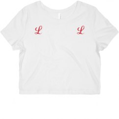 Ladies Slim Fit Crop Top Tee