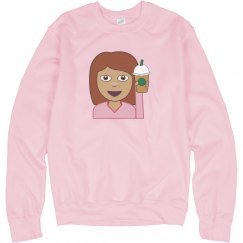 Coffee Emoji Girl Sweater