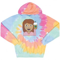 Unisex Tie-Dye Fleece Hoodie