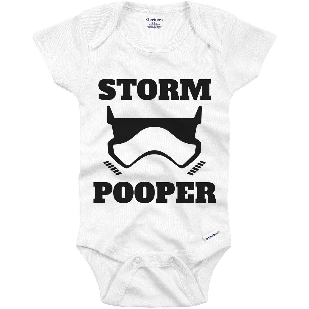 storm pooper onesie