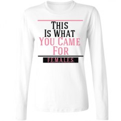 Ladies Relaxed Fit Basic Long Sleeve Tee