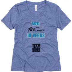 Ladies Relaxed Fit Super Soft Triblend V-Neck Tee