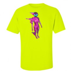 Unisex Ultra Cotton Safety Neon Crewneck Tee