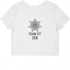 Ladies Slim Fit Crop Top Tee