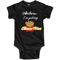 Cheesefries Onesie BLK