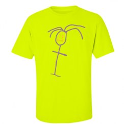 Unisex Ultra Cotton Safety Neon Crewneck Tee