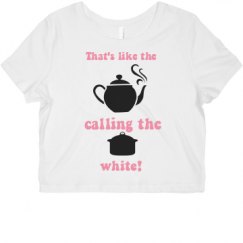 Ladies Slim Fit Crop Top Tee