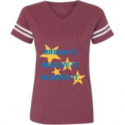 Ladies Relaxed Fit Vintage Sports Tee
