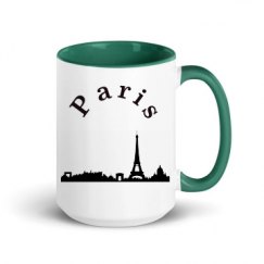 15oz Ceramic Mug with Color Inside