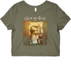 Ladies Slim Fit Crop Top Tee