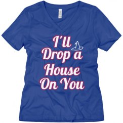 Ladies Relaxed Fit V-Neck Tee