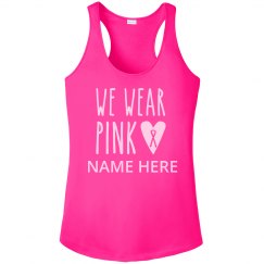 Custom Name Ribbon Performance Tank