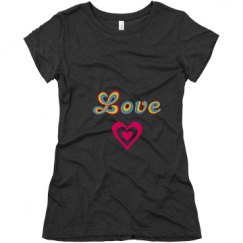 Ladies Slim Fit Super Soft Triblend Tee