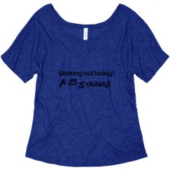 Ladies Flowy Slouchy Tee