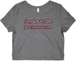 Ladies Slim Fit Crop Top Tee