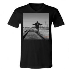 Unisex V-Neck Jersey Tee