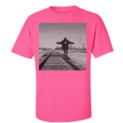 Unisex Ultra Cotton Safety Neon Crewneck Tee