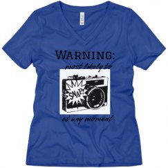 Ladies Relaxed Fit V-Neck Tee