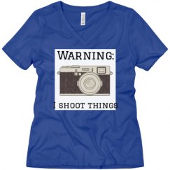 Ladies Relaxed Fit V-Neck Tee