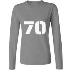 Ladies Relaxed Fit Basic Long Sleeve Tee
