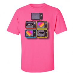 Unisex Ultra Cotton Safety Neon Crewneck Tee