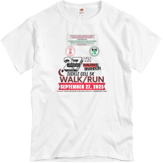 27th Annual WEB Sickle Cell 5k Walk/Run (Adult-Unisex) 27th Annual WEB Sickle Cell 5k Walk/Run (Adult-Unisex)