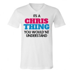 Unisex V-Neck Jersey Tee