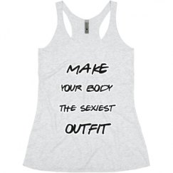 Ladies Slim Fit Super Soft Racerback Triblend Tank