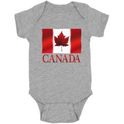 Canada Souvenir Baby Bodysuit Canada Flag Baby Gifts